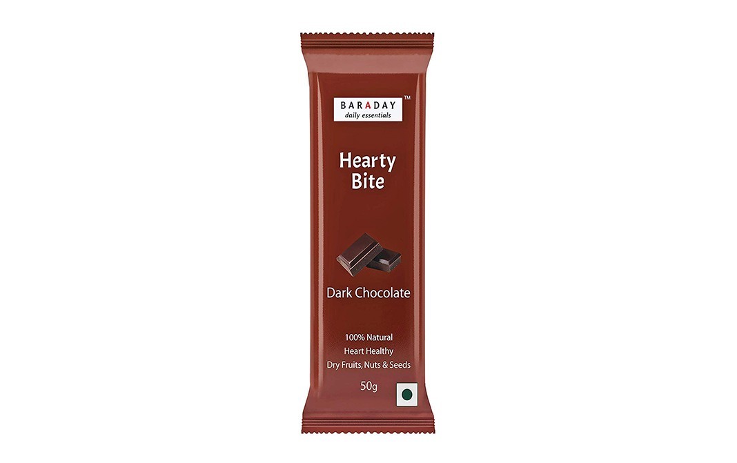 BarAday Hearty Bite Dark Chocolate    Pack  50 grams